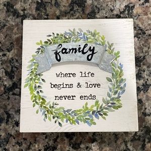 Family decor frame
